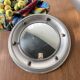 Round convex metal mirror in English style 1900