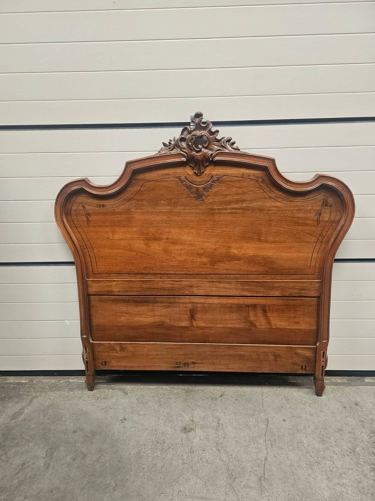 Antique carved wooden headboard – Louis XV style