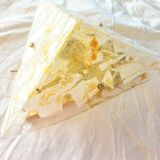 Murano glass ceiling lamp, Maestri Vetrai, mid century, triangle, gold, gilded