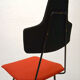 Italian Black & Red Dining Chairs, Set of 4