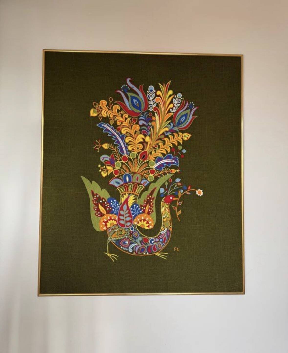 Frame tapestry Le Minor François LESOURT embroidery