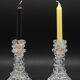 Set of 2 Candle holder in Murano Rostrato Glass by Barovier e Toso, 1950