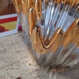 Vintage Bayel crystal vase bowl