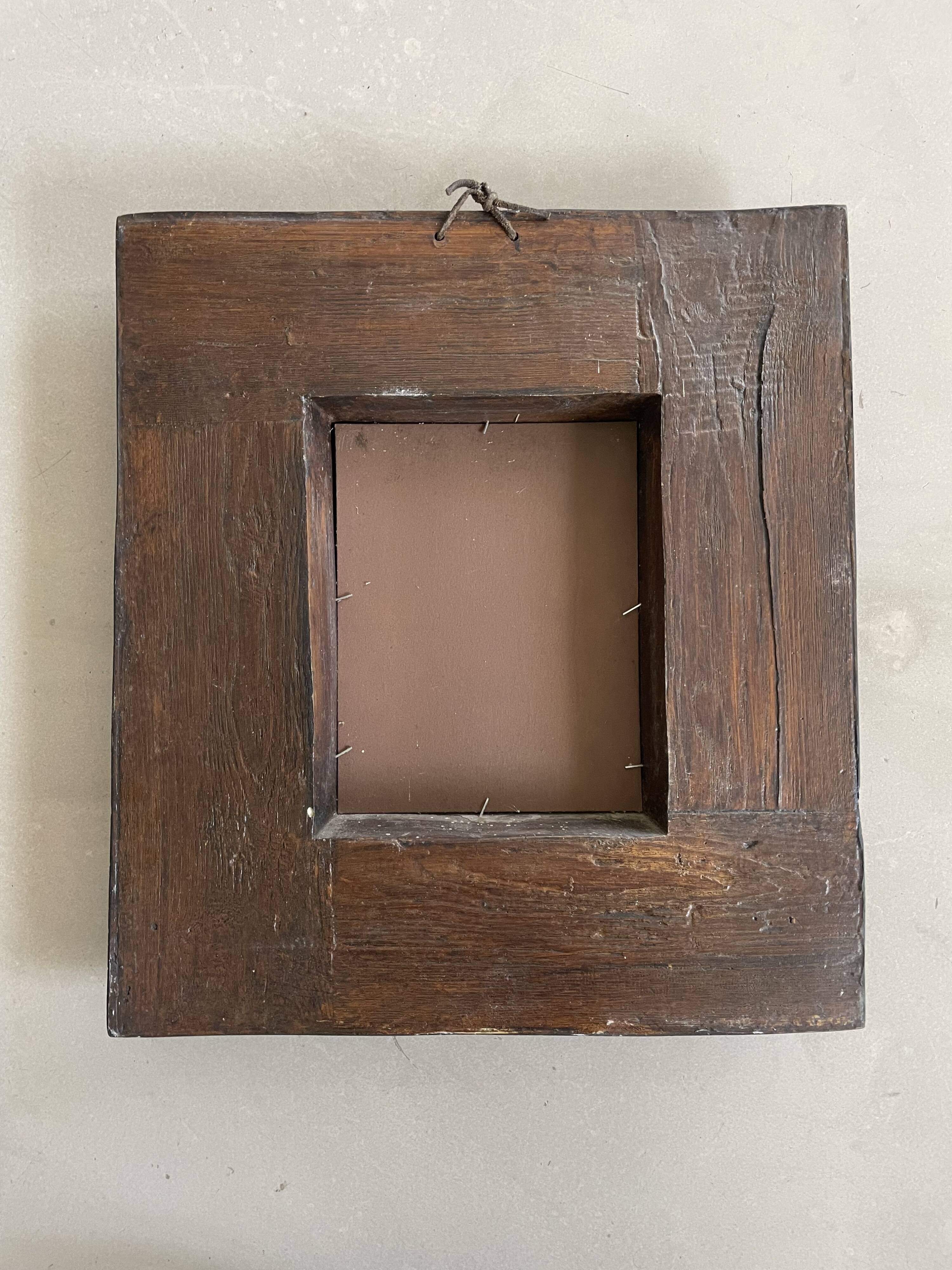 Mirror still old oak