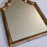 Stucco and wood fireplace mirror 53x38 cm