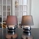 Pair of chrome lamps 1970