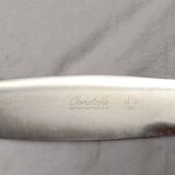 Set of 6 silver metal knives christofle model "america"