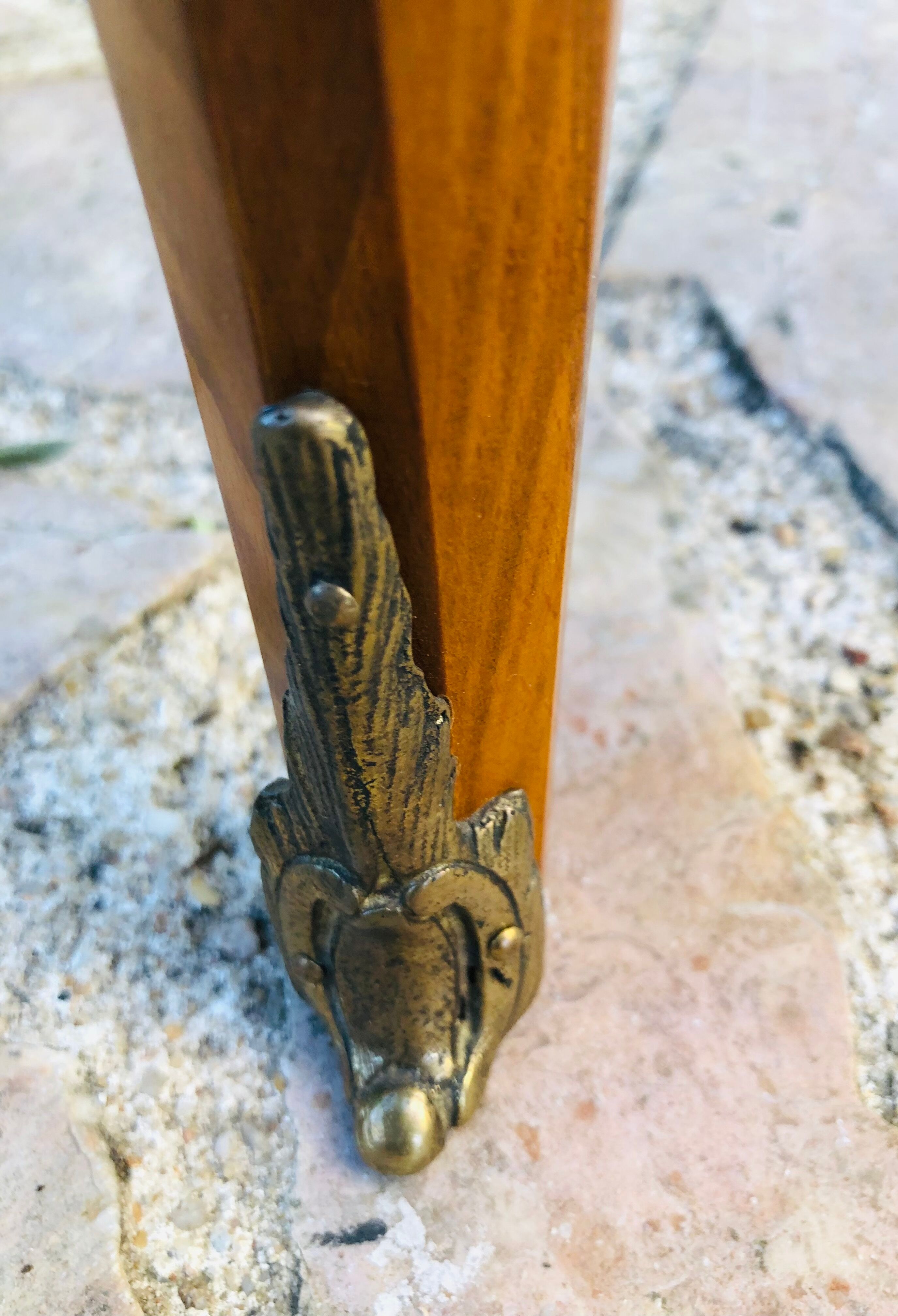 Bedside table in Louis XV style marquetry