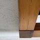 Large Danish pine wall mirror 1970s