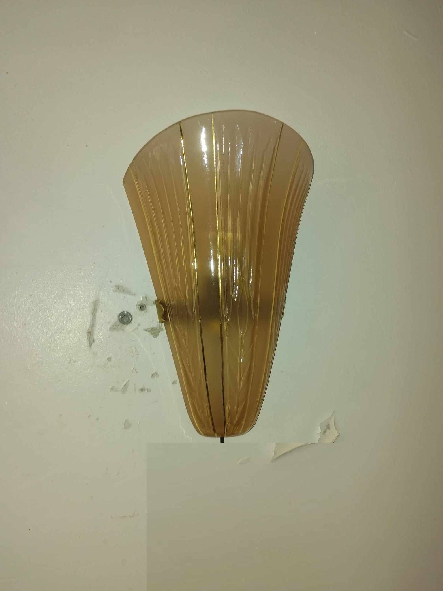 Suite of 3 Art Deco wall lights
