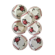 Flat plates with digoin roses sarreguemines