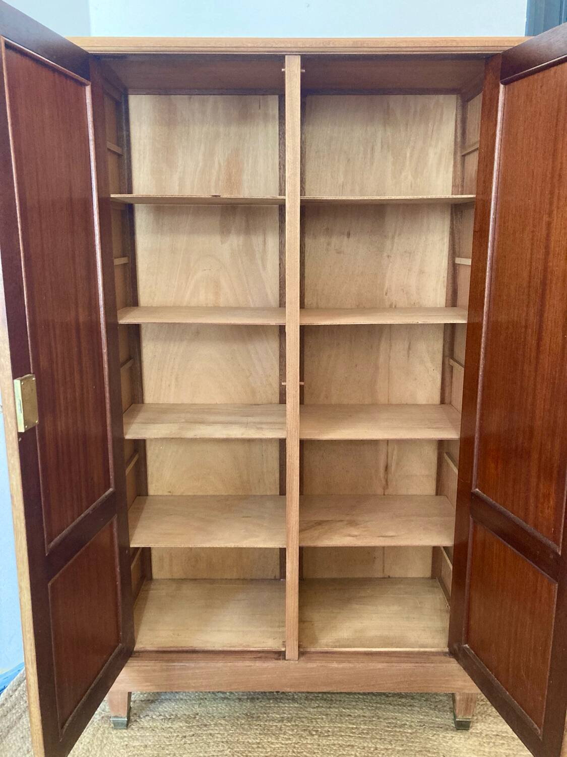 Parisian wardrobe in raw wood