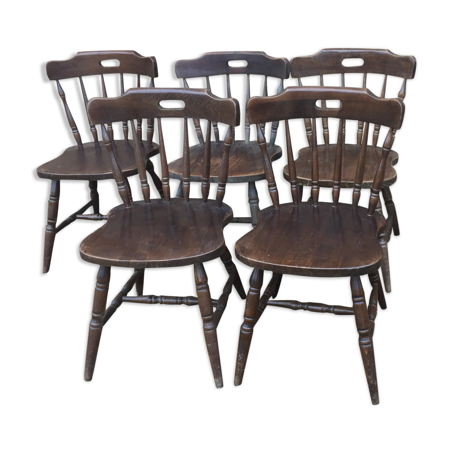 6 Windsor chairs