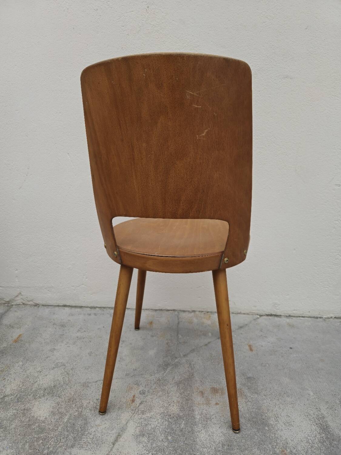Baumann chair, "Mondor" model, vintage bistro, 1950s