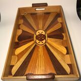 Wooden serving tray