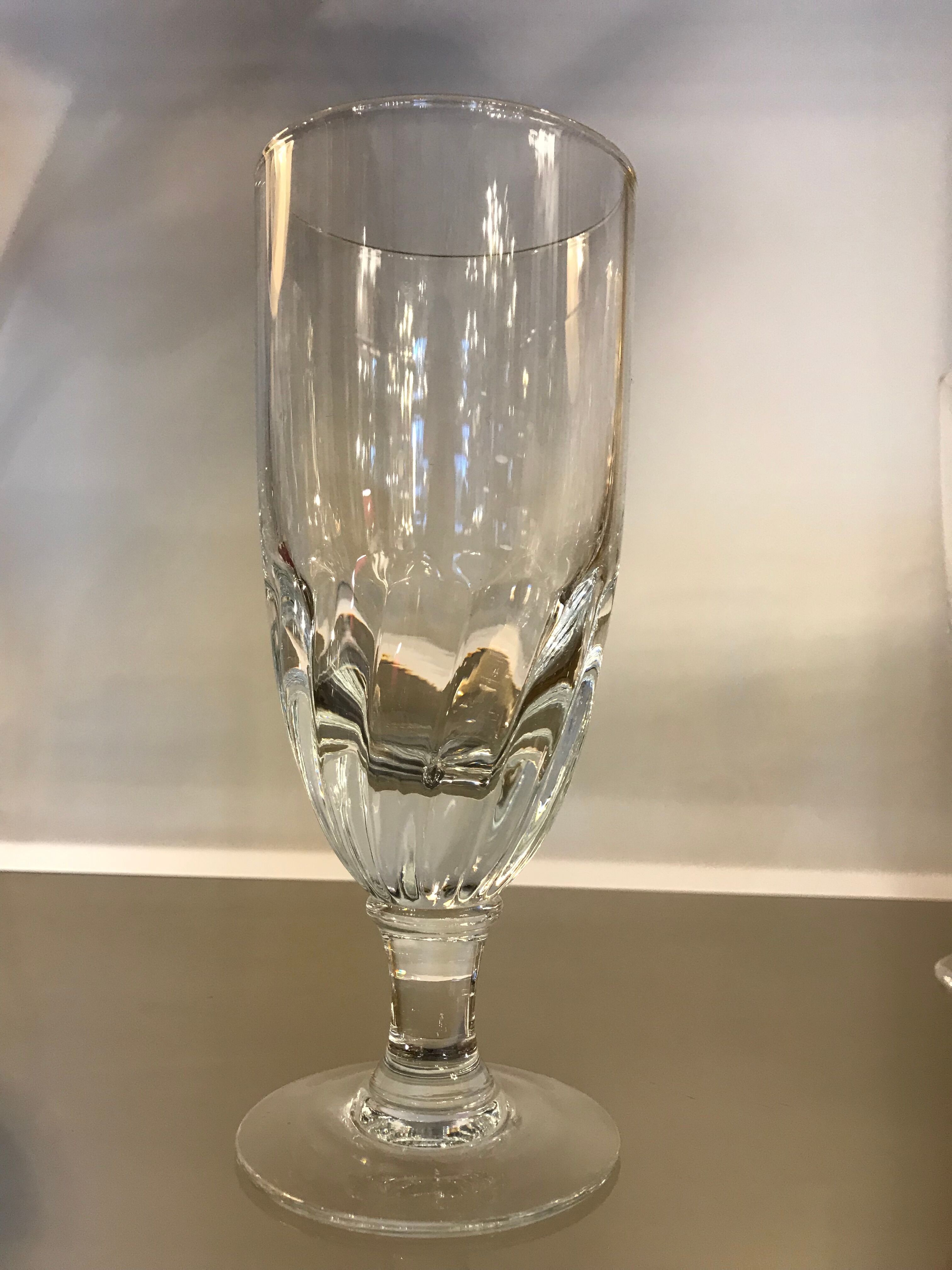 6 old absinthe glasses