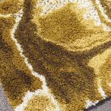 Vintage space age shaggy rug Junghans Germany 1970s