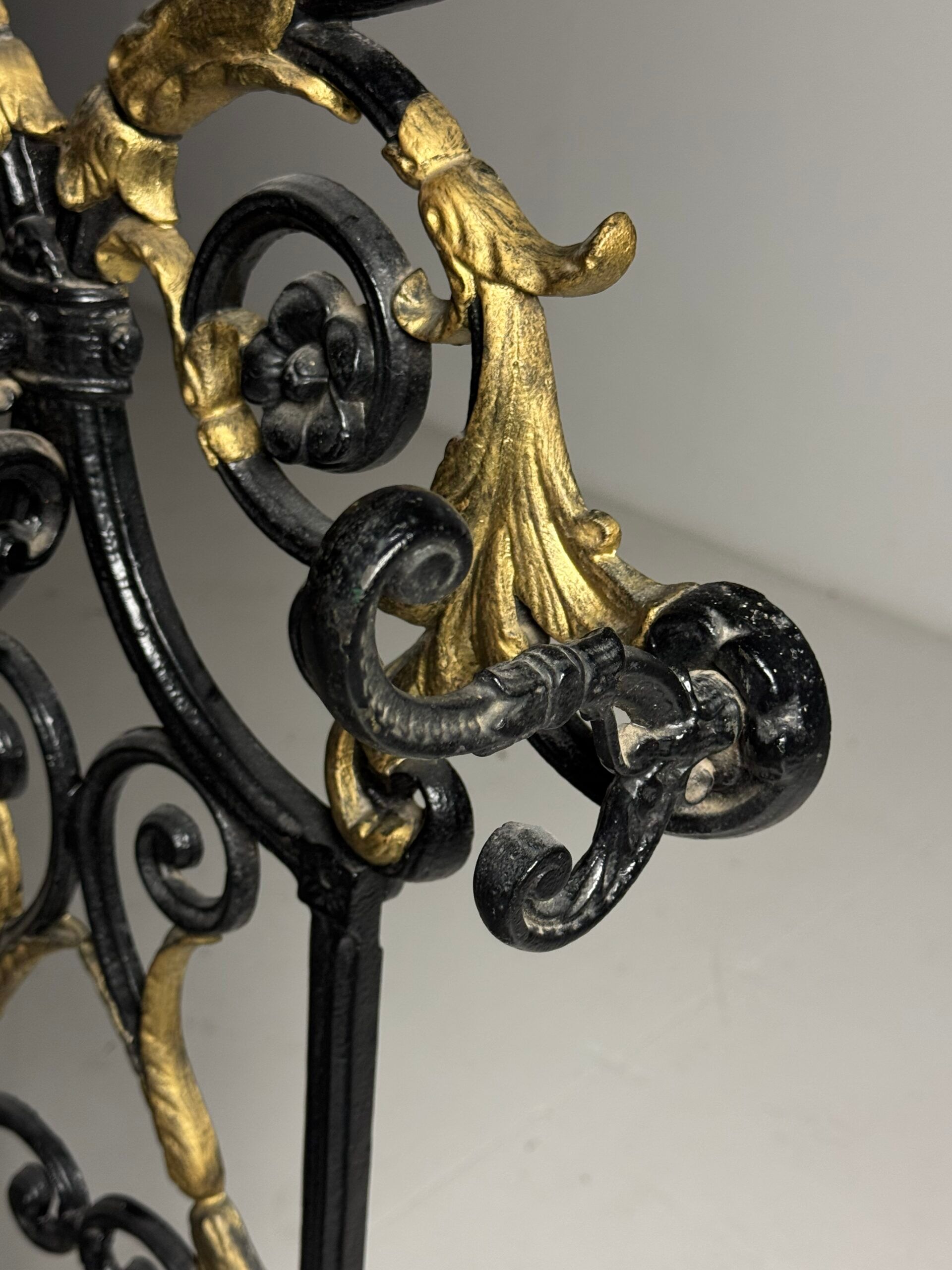 19th century cast iron coat rack
