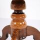 Octagonal column table - lamp table - decorated with intarsia - Italy - 1850s