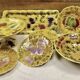 mounted plate cake dish fruit slushie Sarreguemines