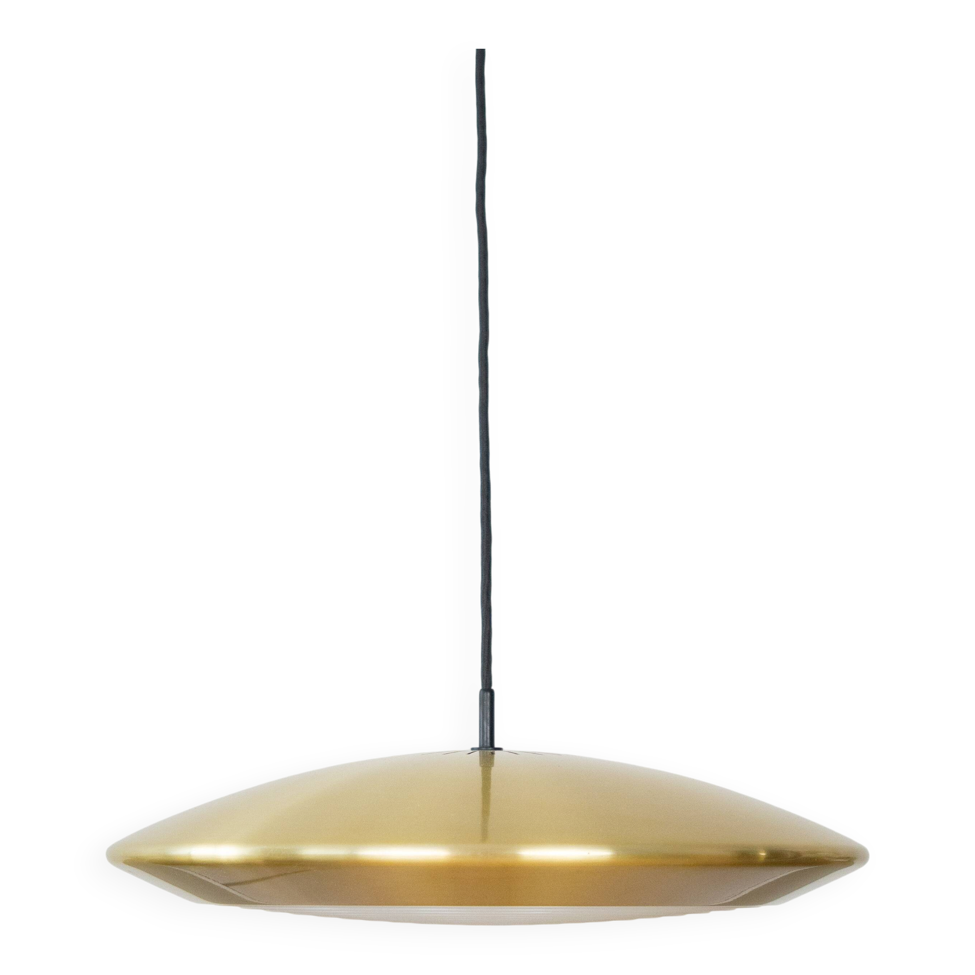 Danish Diskos vintage pendant lamp by Jo Hammerborg, Fog og Morup, 1965