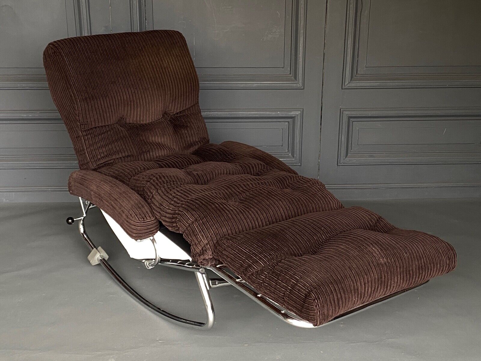 Chaise longue armchair rocking by lama 1970