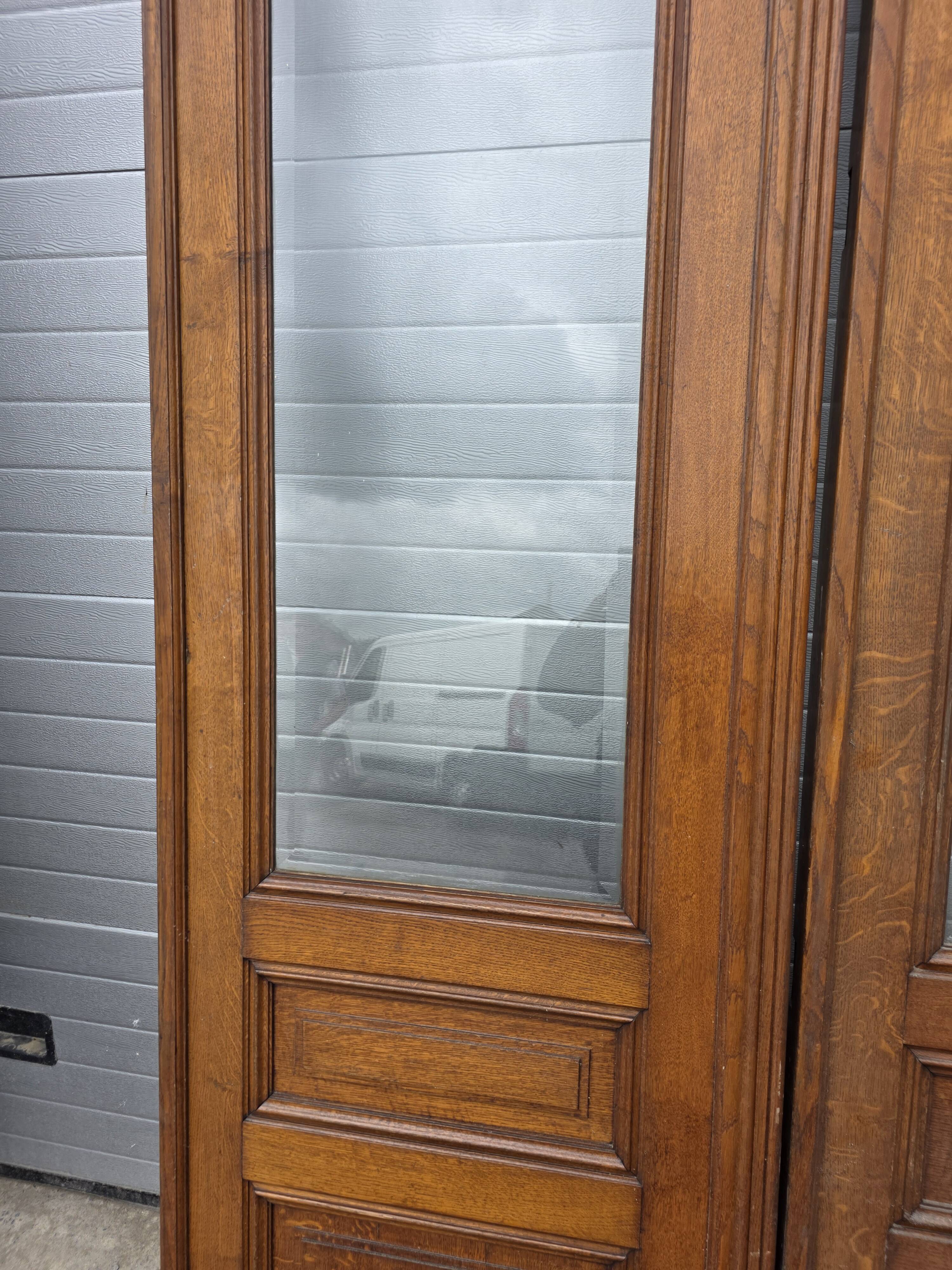 4 solid oak partition doors (high quality)