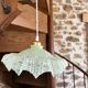 Suspension opaline vintage