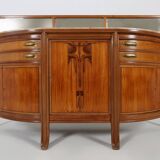 Exceptional hemisphere Art Nouveau Sideboard by Maurice Dufrene, France 1911