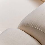 Coppia di poltrone cotone bianco saporiti anni ’70 vintage modernariato