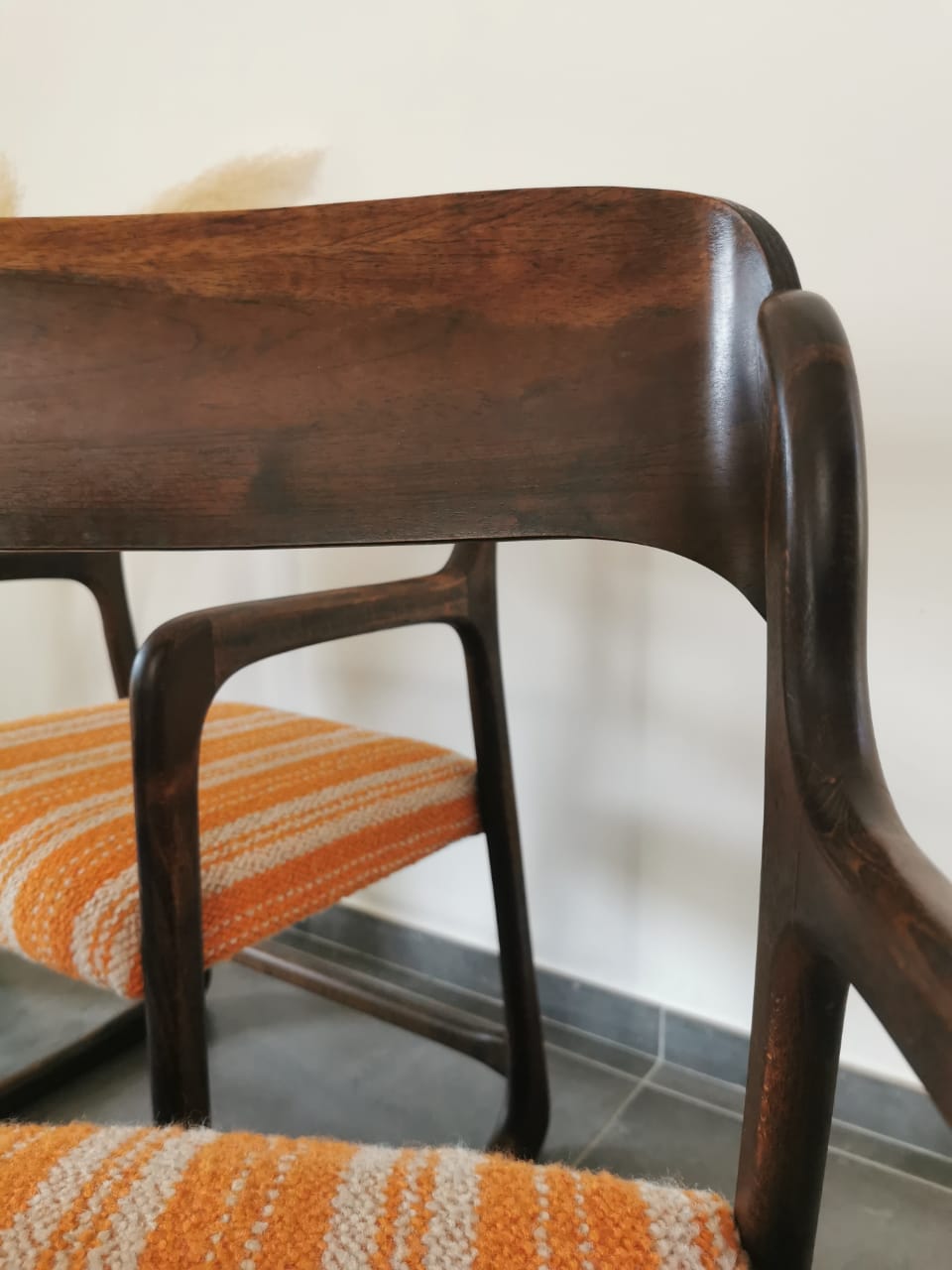 Series of 4 armchairs Baumann model flat called "sled"