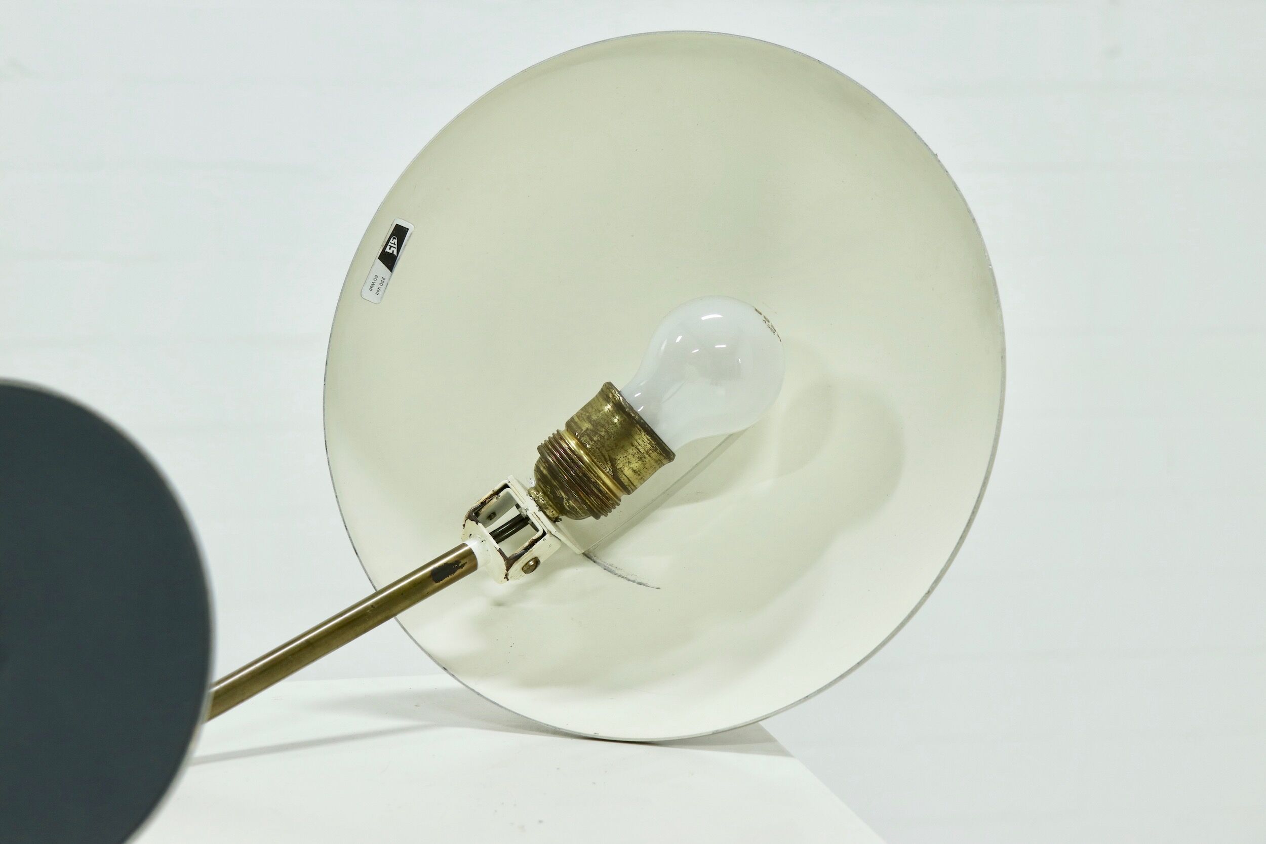 Brass and Steel Desk Lamp by Sis Germany 1950s