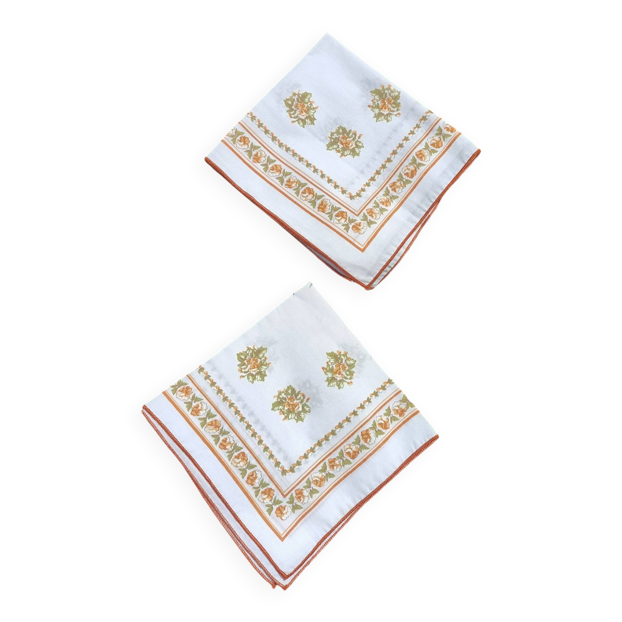Retro table napkins x2