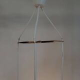 Suspension vintage scandinave en plexiglas et cuivre, probablement danoise