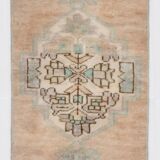 1x3 Oriental Vintage Door Mat Rug, 38x94Cm