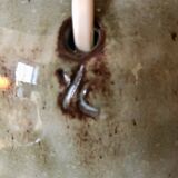 Ceramic lamp and textured fabrics