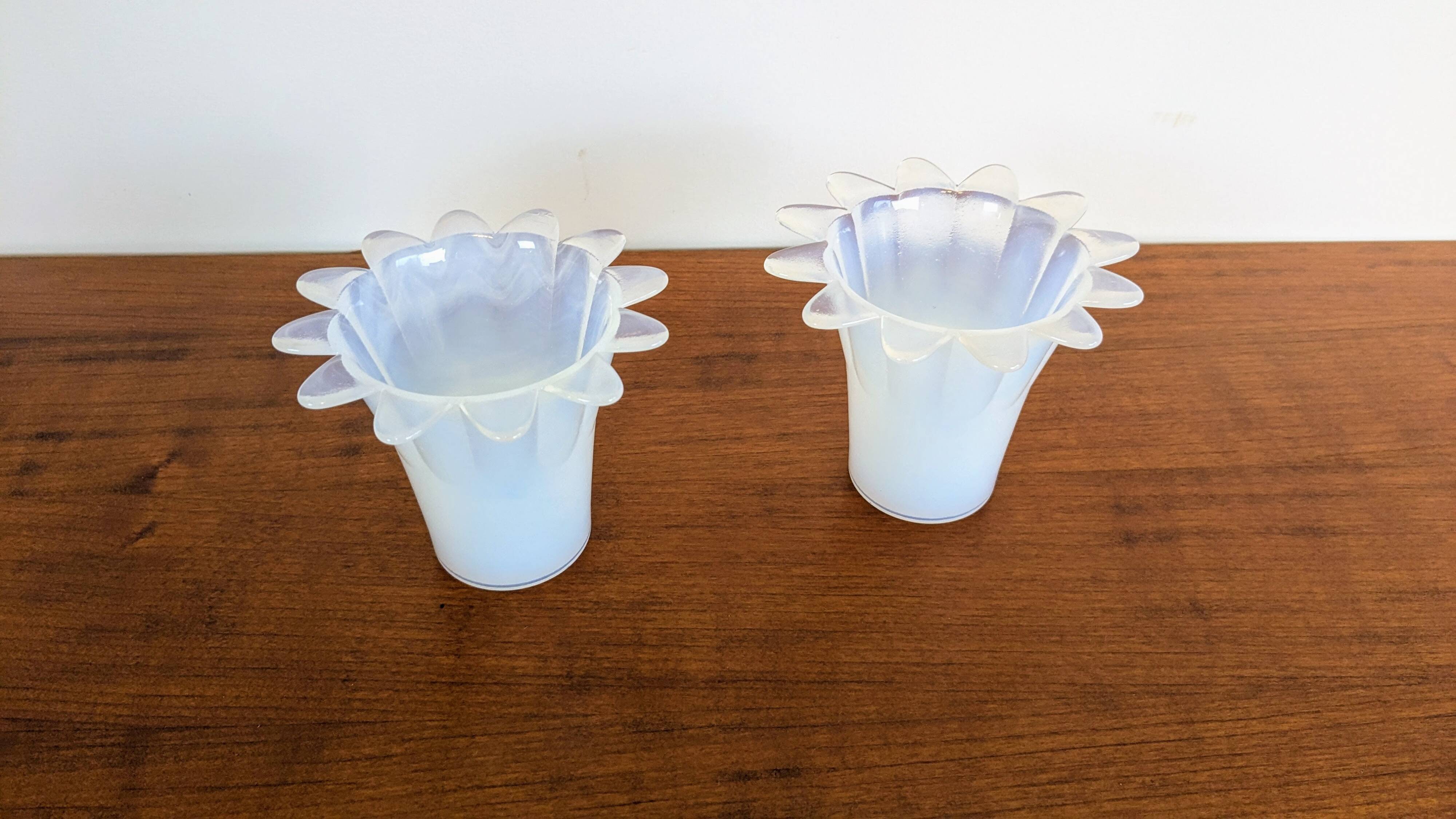 Pair of Vianne glass tealight holders