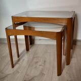 A pair of teak tables, Denmark, 1970s