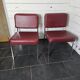 Pair of chrome footed armchairs from the 60s