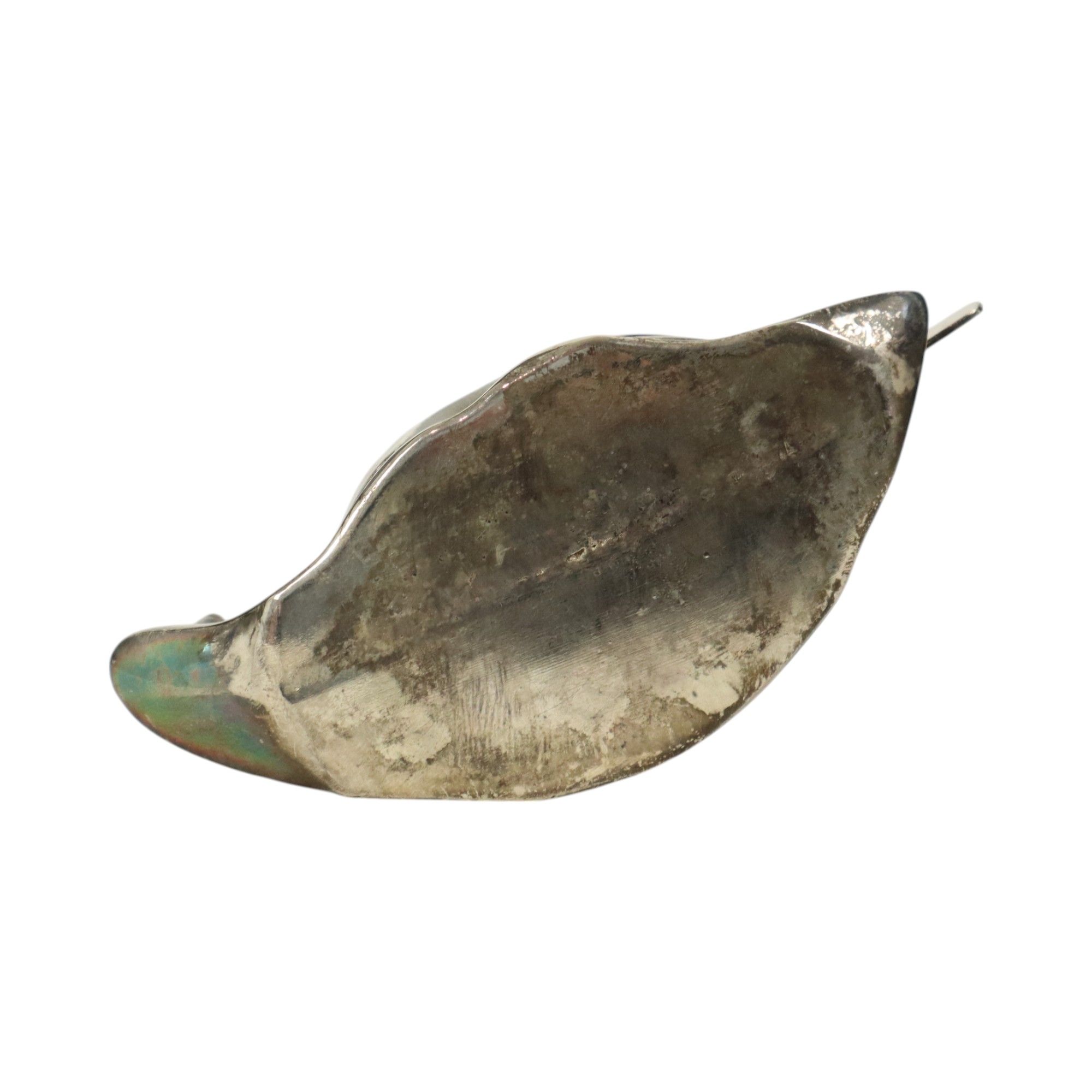 Vintage Silver Plated Butter Dish Snail EP Zinc Hong Kong 1960s