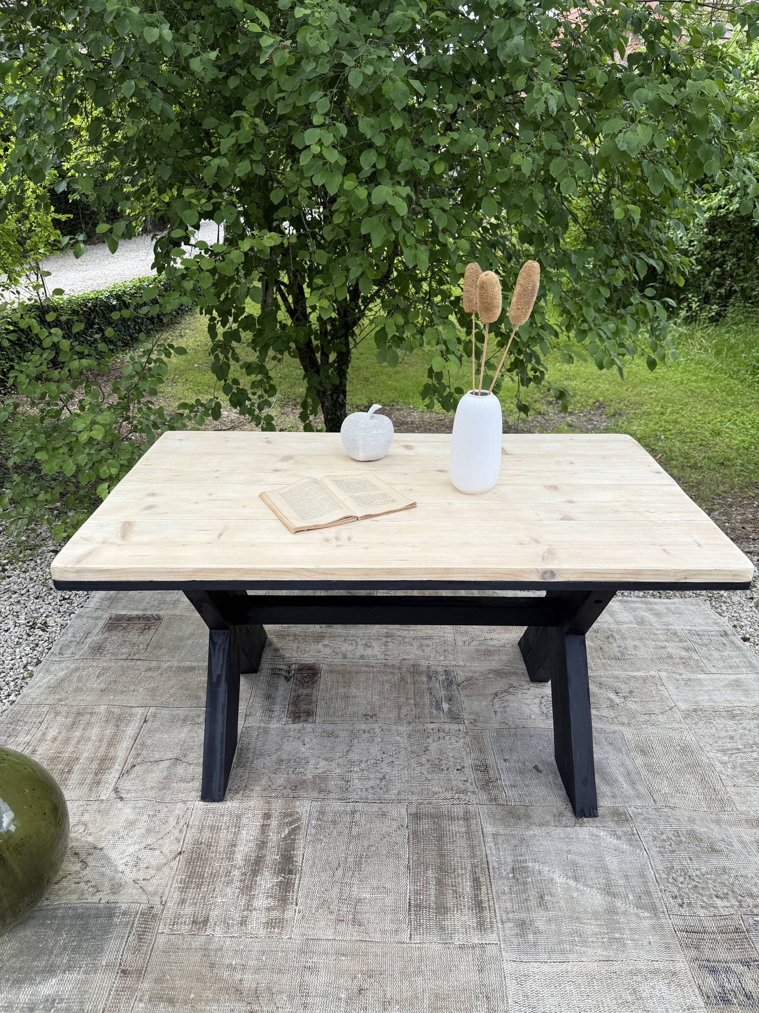Table bois ancienne rénovée