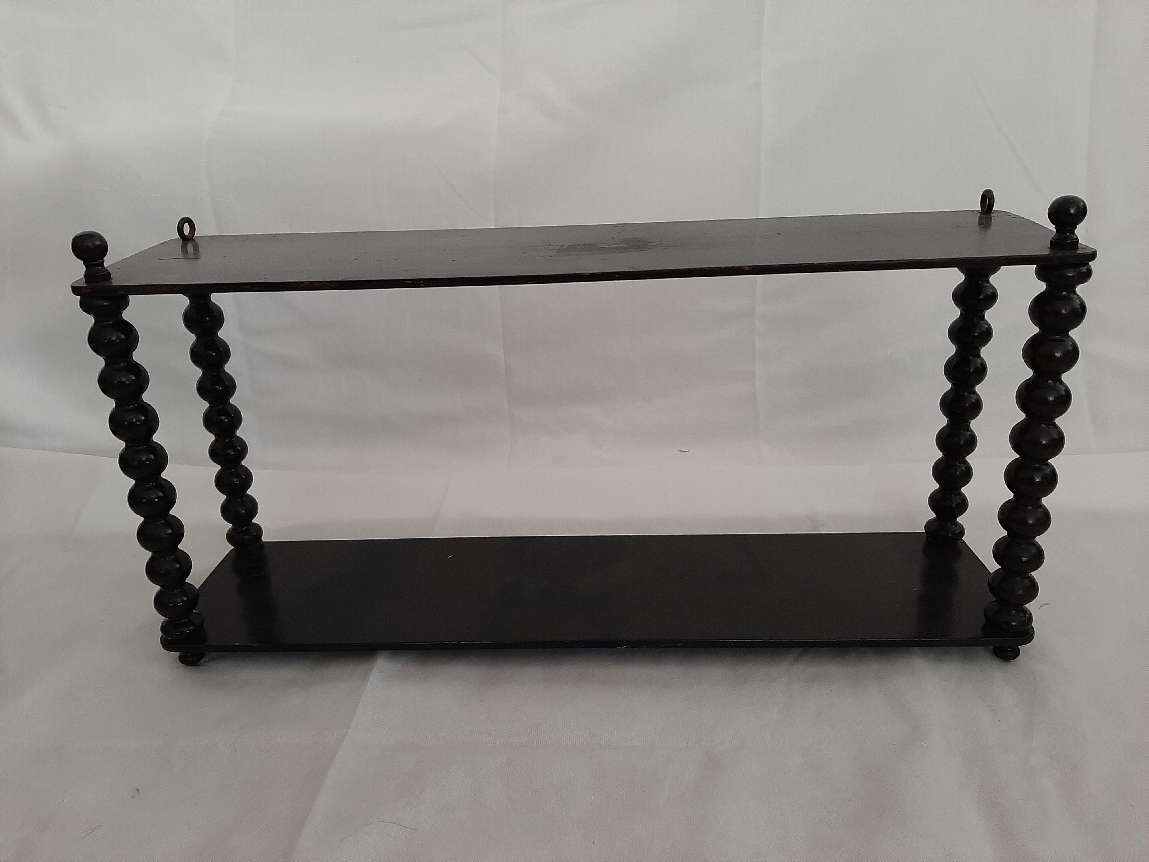 Pair of wall shelves Napoleon III - 19th - Feet turned