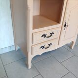 Peach-coloured TV unit