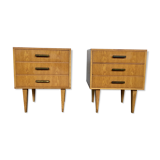 Paire de mini commodes des années 50 60