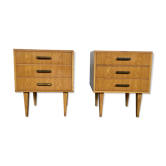Paire de mini commodes des années 50 60