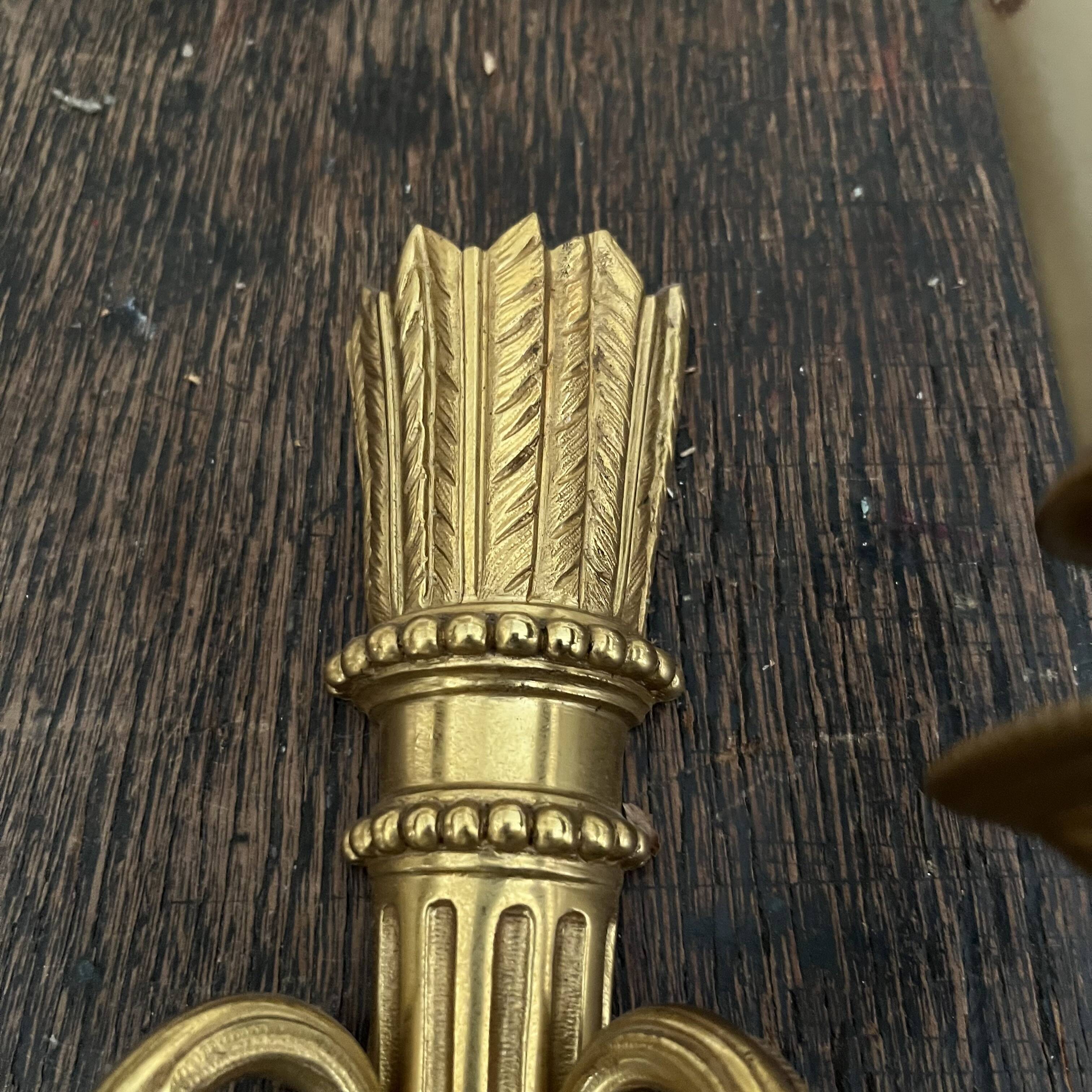 Pair of neo classic wall lights