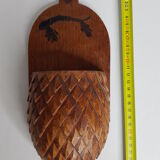 Carved wooden hood signed by J. Pérard and numbered 1900-1910