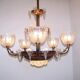 Art Deco chandelier signed Ezan, France