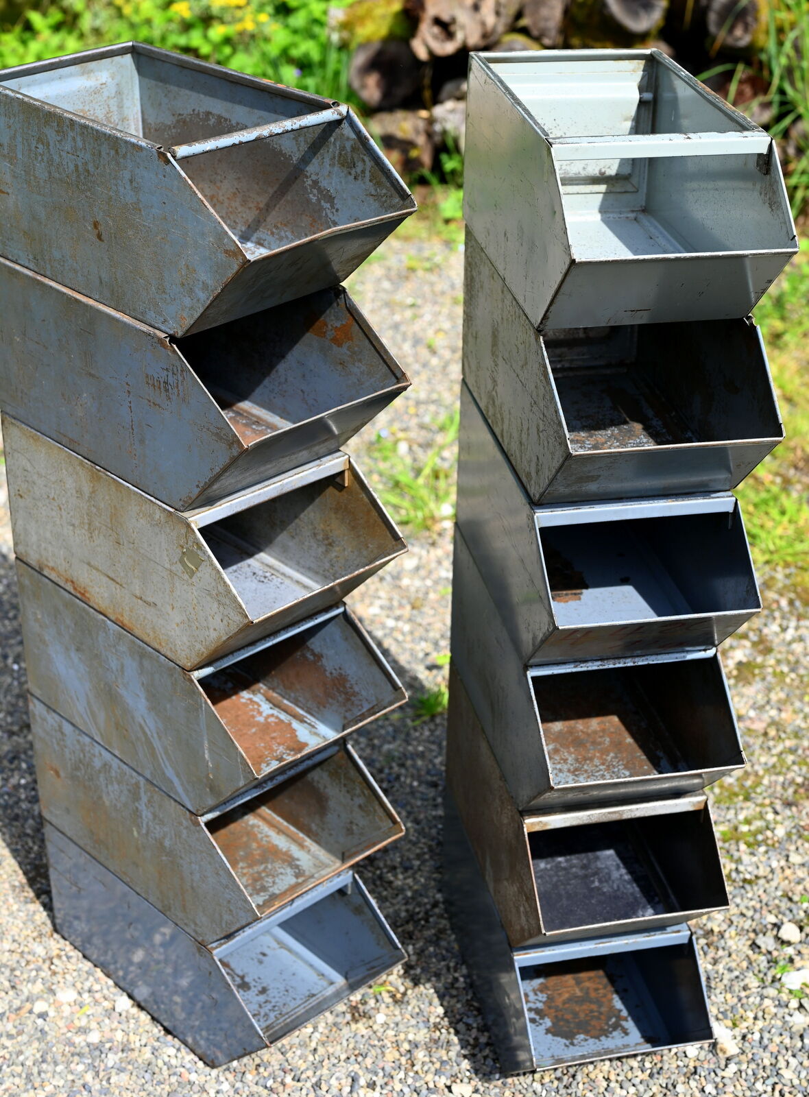 Lot 12 factory spout bins