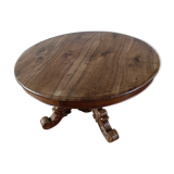 Oval dining room table early xxth walnut
